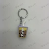 Cute and unique milk tea cups, couple keychains, popular bubble milk tea cup pendants, car key pendants details Picture
